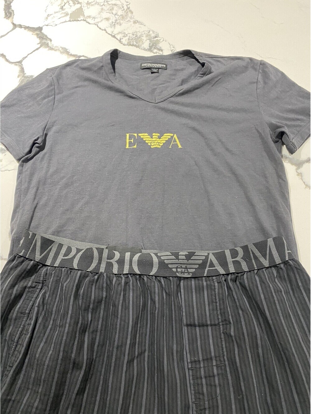 GIORGIO ARMANI Lightweight Cotton Pajama Set M